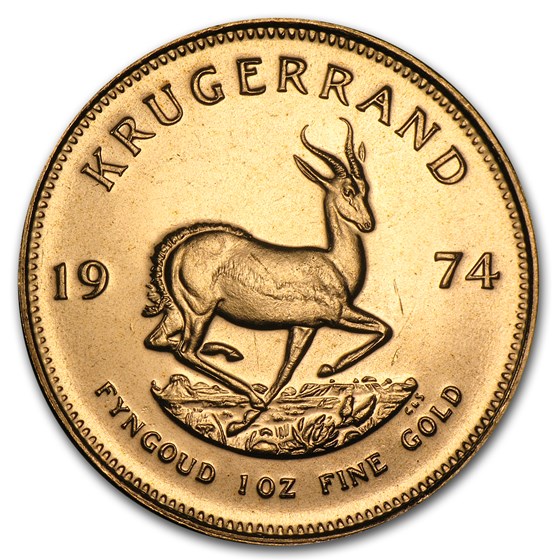 1974 South Africa 1 oz Gold Krugerrand 1974 South Africa 1 oz Gold Krugerrand